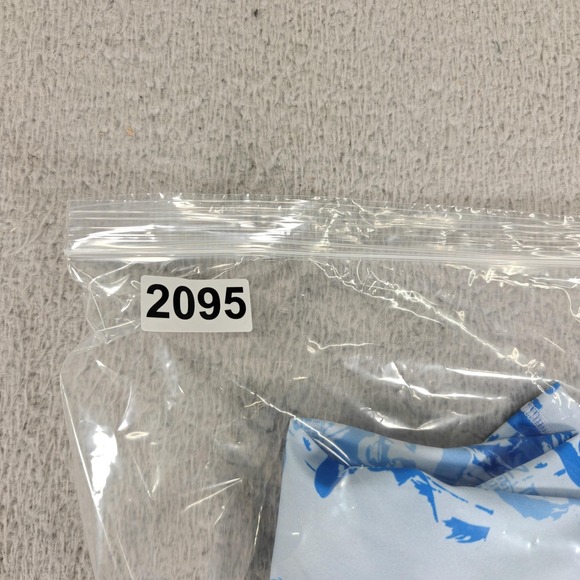 Asaali Jean Co Leggings Womens Small Blue White Mugshot Print Stretch Pants - Picture 10 of 10